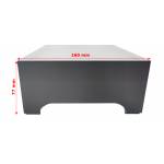 Nóżkozaślepki PEŁNE do profilu aluminiowego 160mm CZARNE komplet - wysokość 77 mm - PCV - 2szt